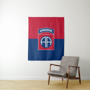 82nd Airborne Division Flag Military Veteran Tapestry