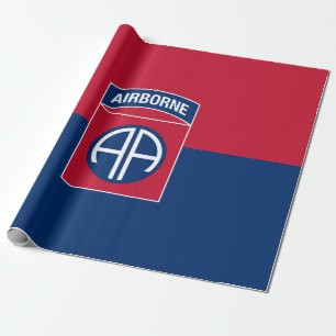 82nd Airborne Division Flag Military Veteran Wrapping Paper