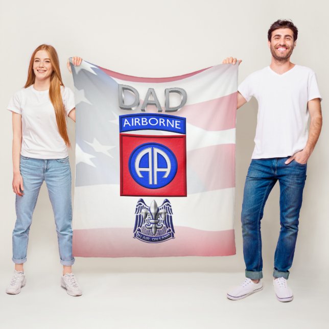 82nd Airborne Division  Fleece Blanket (In Situ)