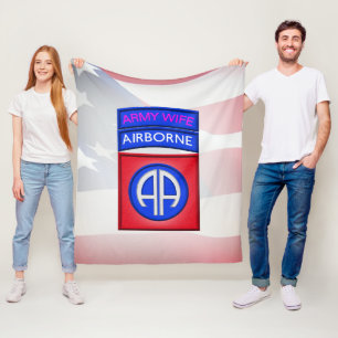 82nd Airborne Division Fleece Blanket