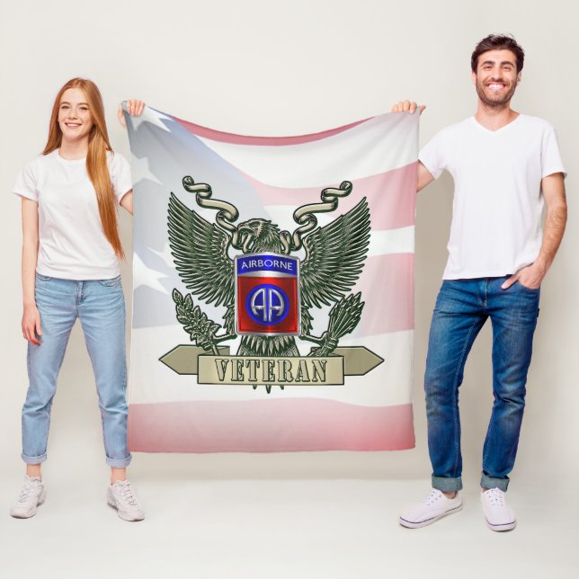 82nd Airborne Division  Fleece Blanket (In Situ)