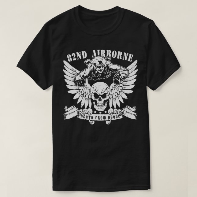 82nd Airborne Division Fort Bragg Death from Above T-Shirt (Design Front)