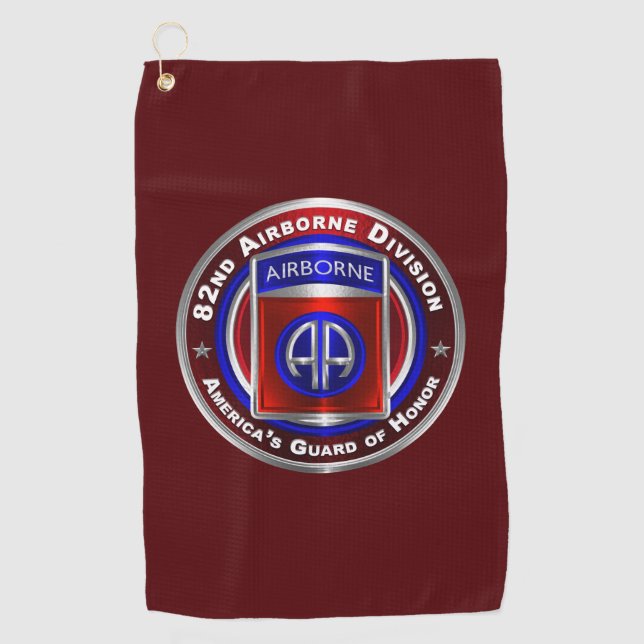 82nd Airborne Division  Golf Towel (Front)