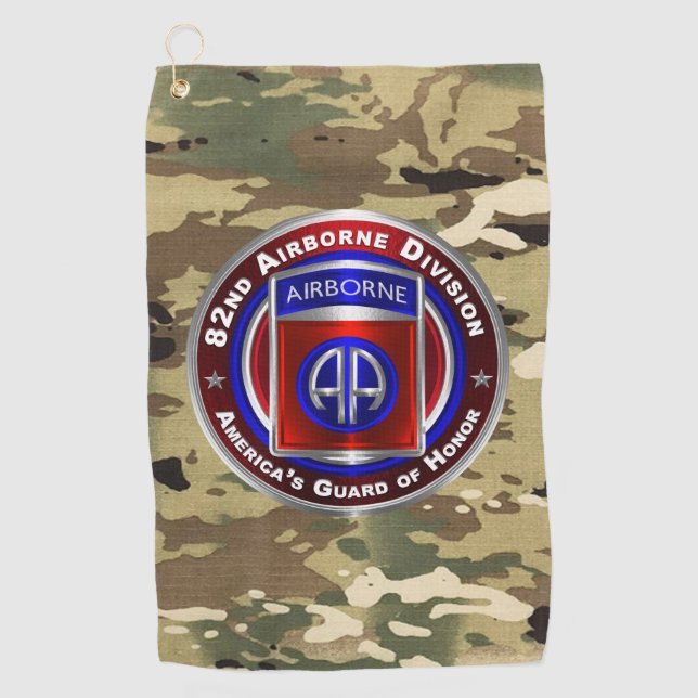82nd Airborne Division  Golf Towel (Front)