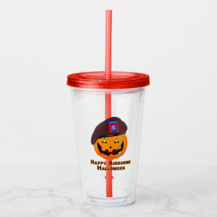 82nd Airborne Division – Happy Airborne Halloween Acrylic Tumbler