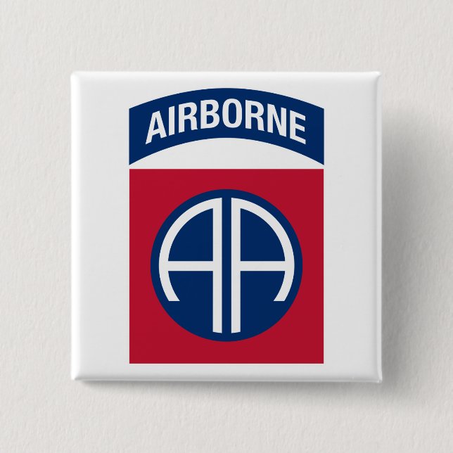 82nd Airborne Division Insignia Military Veteran 15 Cm Square Badge (Front)