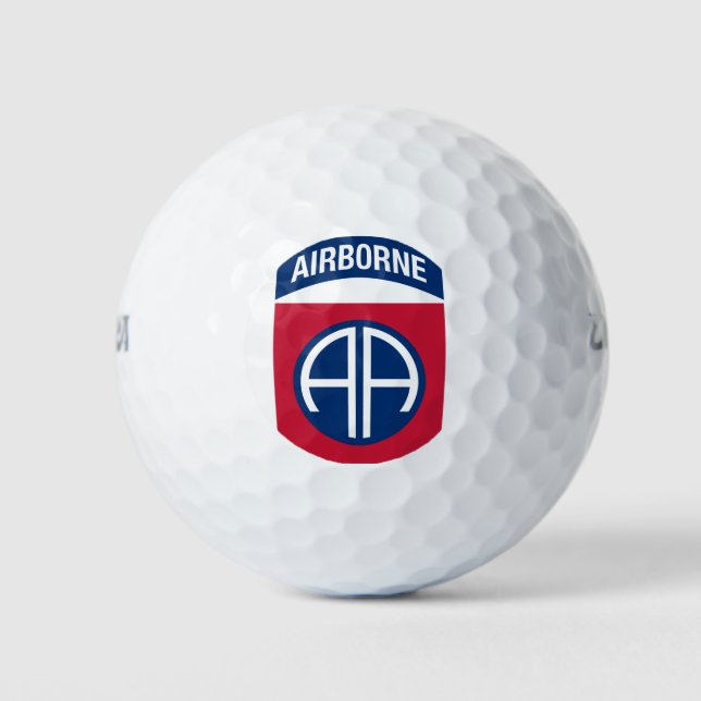 82nd Airborne Division Insignia Military Veteran Golf Balls (Front)