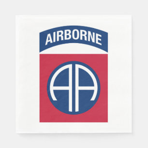 82nd Airborne Division Insignia Military Veteran Napkin