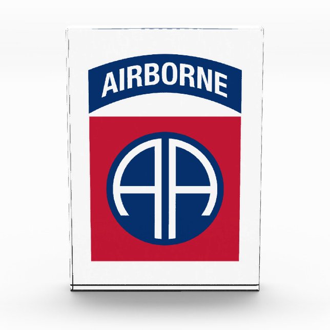 82nd Airborne Division Insignia Military Veteran Photo Block (Front)