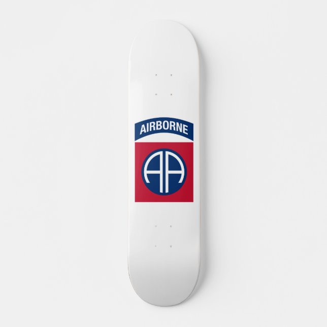 82nd Airborne Division Insignia Military Veteran Skateboard (Front)