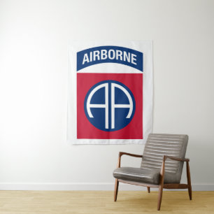 82nd Airborne Division Insignia Military Veteran Tapestry