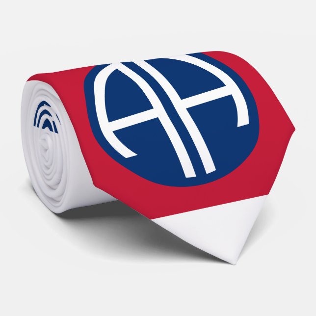 82nd Airborne Division Insignia Military Veteran Tie (Rolled)