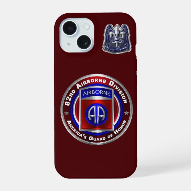 82nd Airborne Division  iPhone 15 Case (Back)