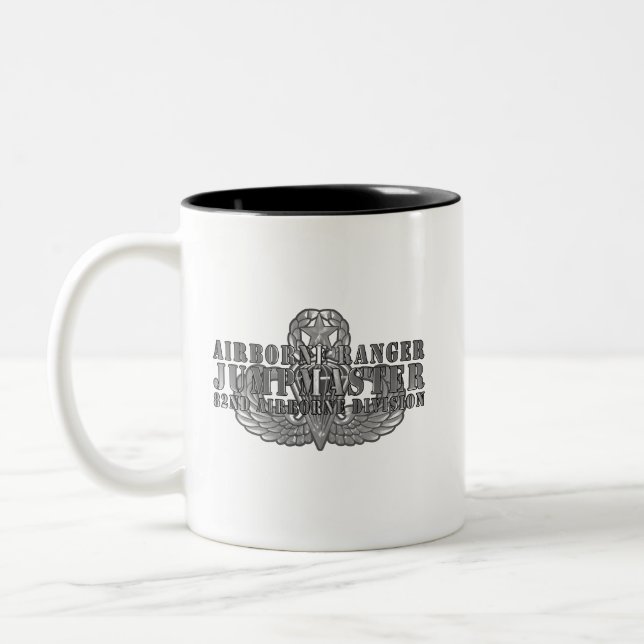 82nd Airborne Division JUMPMASTER Two-Tone Coffee Mug (Left)
