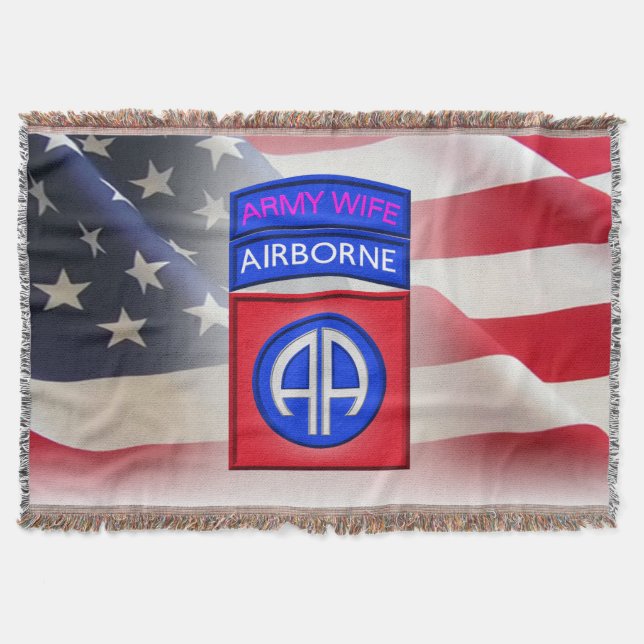 82nd Airborne Division - Lower Price Throw Blanket (Front)