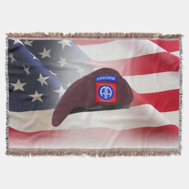 82nd Airborne Division - Lower Price Throw Blanket (Front)