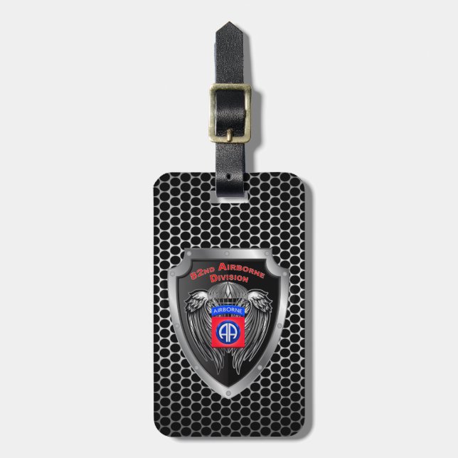 82nd Airborne Division  Luggage Tag (Front Vertical)