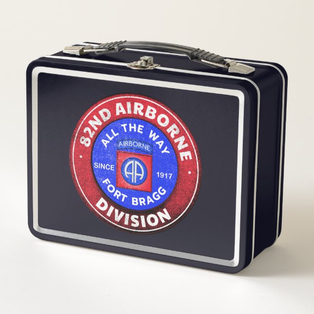 82nd Airborne Division  Metal Lunch Box (Front)
