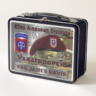 82nd Airborne Division Metal Lunch Box