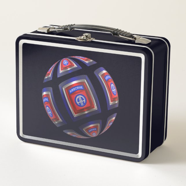 82nd Airborne Division  Metal Lunch Box (Front)
