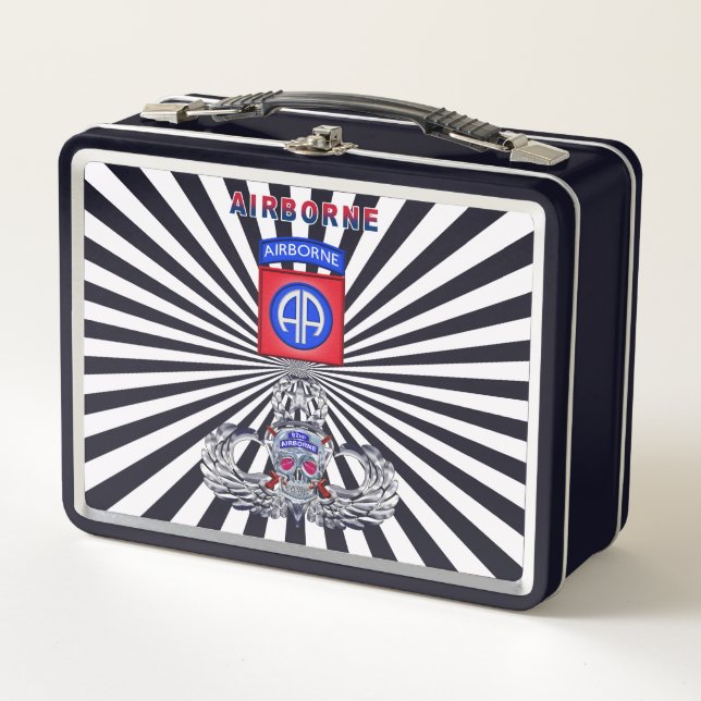 82nd Airborne Division  Metal Lunch Box (Front)