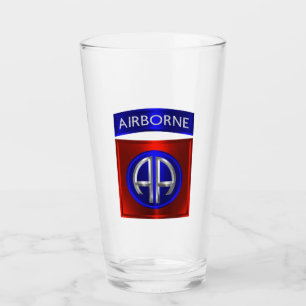 82nd Airborne Division Metal Patch Glass
