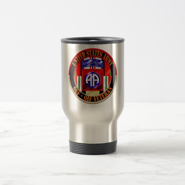 82nd Airborne Division OEF OIF Veteran Travel Mug (Center)