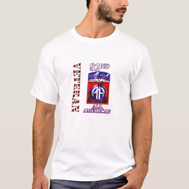 82nd Airborne Division OEF Veteran T-Shirt (Front)