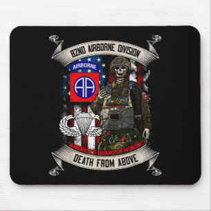82nd Airborne Division Paratrooper Fort Bragg Jump Mouse Mat