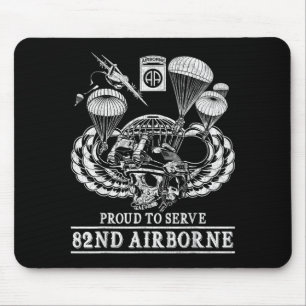 82nd Airborne Division Paratrooper Fort Bragg Jump Mouse Mat