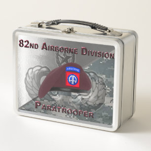 82nd Airborne Division Paratrooper Metal Lunch Box