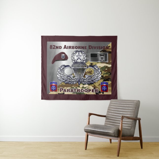 82nd Airborne Division  Paratrooper Tapestry (In Situ (Horizontal))