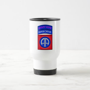 82nd Airborne Division “Paratrooper Wife” Travel Mug