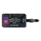 82nd airborne division patch luggage tag