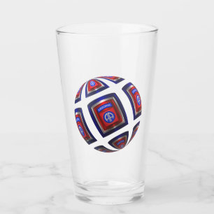 82nd Airborne Division Patch Sphere Design Glass