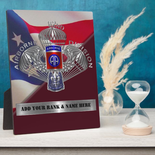 82nd Airborne Division  Plaque (Side)