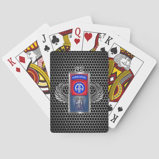82nd Airborne Division  Playing Cards (Back)