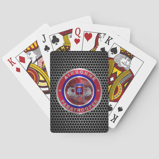 82nd Airborne Division  Playing Cards (Back)
