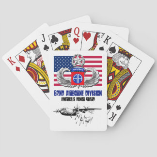 82nd airborne division poker cards