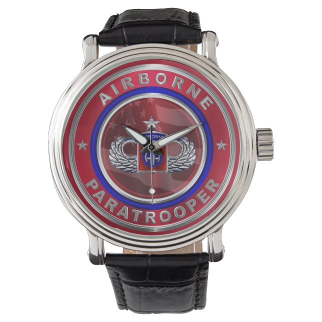 82nd Airborne Division Senior Wings Watch (Front)