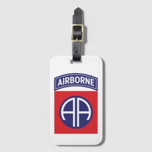 82nd Airborne Division Service Badge Luggage Tag