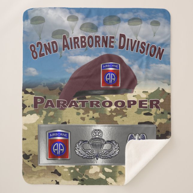 82nd Airborne Division   Sherpa Blanket (Front)