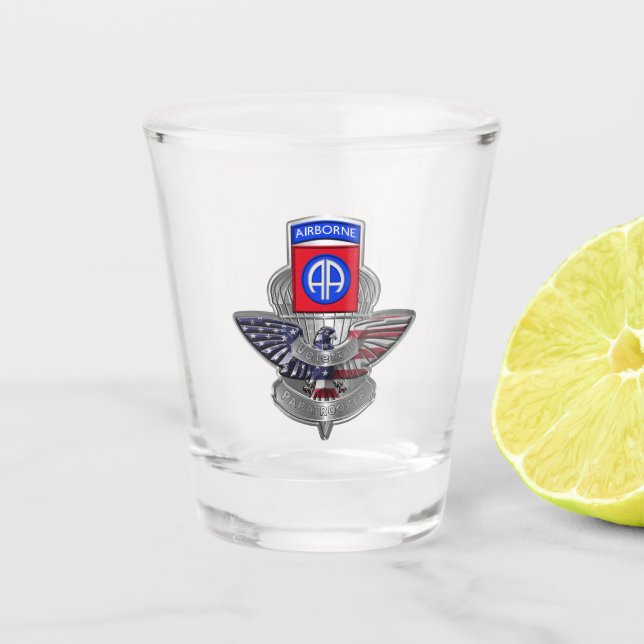 82nd Airborne Division Shot Glass (Front)