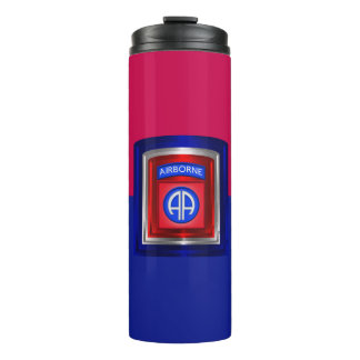 82nd Airborne Division Special Framed Patch Thermal Tumbler