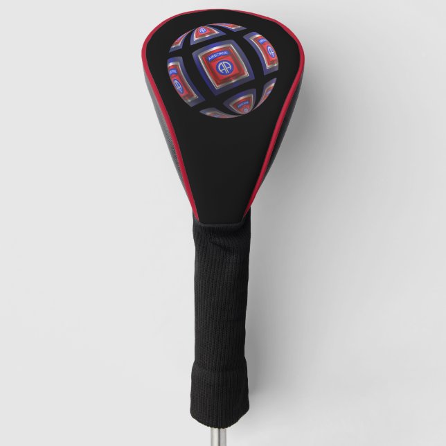 82nd Airborne Division Sphere Golf Head Cover (Front)