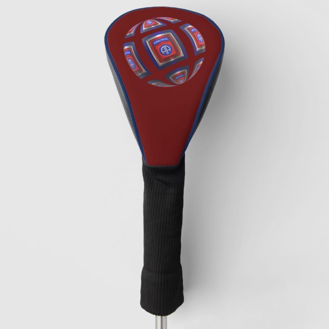 82nd Airborne Division Sphere  Golf Head Cover (Front)