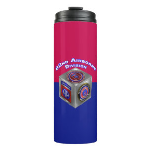 82nd Airborne Division Steel Cube Design Thermal Tumbler