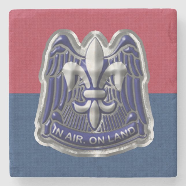 82nd Airborne Division Stone Coaster (Front)