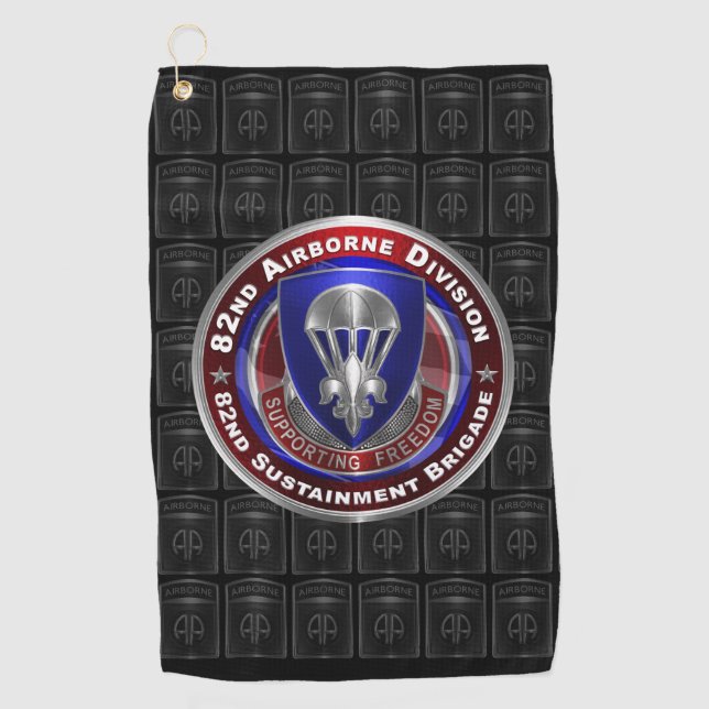 82nd Airborne Division Sustainment Brigade  Golf Towel (Front)