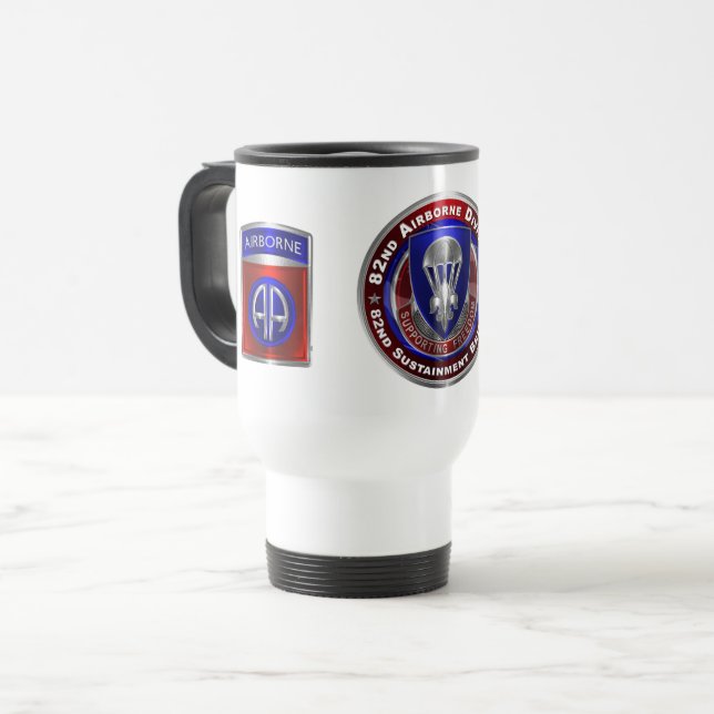 82nd Airborne Division Sustainment Brigade   Travel Mug (Front Left)